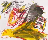Walter Stöhrer, Ohne Titel, 1986, Mischtechnik auf festem Papier