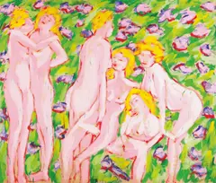 Salomé, Verträumt, 1983, Acryl auf Leinwand