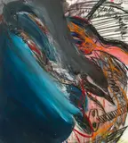 Walter Stöhrer, Kopf-Orpheus I, 1978, Mischtechnik auf Leinwand
