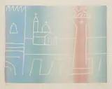 Jan Zrzavý, Piazza San Marco, 1964, lithography, paper