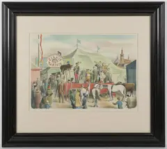 Varieté Circus by Václav Fiala, 1930s, lithography, paper, sold Mar 2026