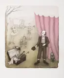 Iva Hüttnerová, Clown and Circus, 1994, lithography, paper