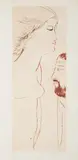 Ota Janeček, Susanna and the Elder Man, 1984, drypoint, paper