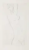 Ota Janeček, Stretching, drypoint, paper