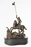 Martin a Jiří z Kluže, Saint George with a Dragon, Second half of 19th century, blackened wood, bronze