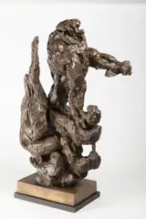 Stanislav Hanzík, Lion, Second half of the 20th century, patinated bronze