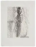 Pablo Picasso, Femme nue à la Jambe pliée (from La Suite Vollard), Etching on Montval paper with Vollard watermark