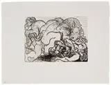 Pablo Picasso, Minotaure attaquant une Amazone (from La Suite Vollard), Etching on Montval paper with Vollard watermark