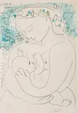 Grande Maternité by Pablo Picasso, c. 1963, Color lithograph on wove Arches paper, sold Oct 2013