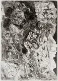 Pablo Picasso, Rembrandt à la Palette (from La Suite Vollard), Etching on Montval paper with Picasso watermark