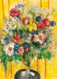 Pauline Polk, Rubin's Flowers, Watercolor and graphite on paper