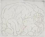 Pablo Picasso, Le Viol, II (from La Suite Vollard), Drypoint on Montval paper with Vollard watermark