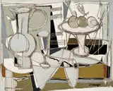 Claude Venard, Still Life with Fruit and Decanter
