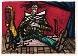 Bernard Buffet, Final (from Mon Cirque), 1968, Color lithograph on Arches paper
