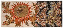 Michèle Ray, L'aube, c. 1960s, Woven wool tapestry