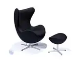 Arne Jacobsen, Egg chair and ottoman (2)