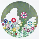 Flowerball (3D) from the Realm of the Dead (3) by Takashi Murakami, 2010, Offset lithograph, sold Oct 2013