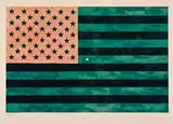 Jasper Johns, Flag (Moratorium), 1969, Offset color lithograph on wove paper