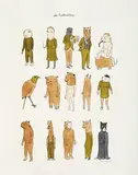 Untitled (Die Fischhandlung) by Marcel Dzama, c. 2006, Watercolor and ink on paper, sold Oct 2013