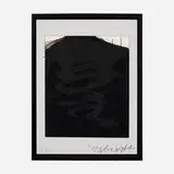 Arnulf Rainer, Berg ohne Gipfel. Kahler Rest, c. 1972, mixed media on vellum laid to aluminum plate in artist's frame