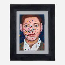 Peter Blake, Late Period - Study for 'Party' 6, 2018, watercolor on paper