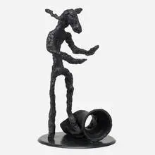Hare with Broken Vase by Barry Flanagan, 1995, cast bronze, sold Nov 2021