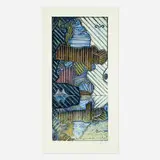 Jasper Johns, Green Angel II, 1997, etching and aquatint in colors on Hahnemühle Copperplate