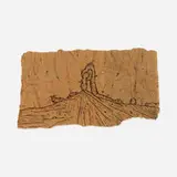 Pope.L, Summer '04 (from the Failure Drawings series), 2004-05, black ink on torn Dunkin Donuts paper bag