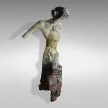 Stephen De Staebler, Wall Torso with Raised Arm, 1990, bronze