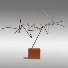 Sidney Gordin, 45-58, 1958, welded steel on rosewood base