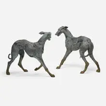 Sophie Ryder, Black Dogs, c. 1995, bronze