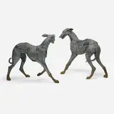 Sophie Ryder, Black Dogs, c. 1995, bronze