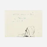 Whitch Ways Up You Tell Me by Tracey Emin, 1999, monoprint, sold Nov 2021