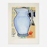 Donald Baechler, Blue Pitcher (from the Some of My Subjects portfolio), 2001, screenprint in colors
