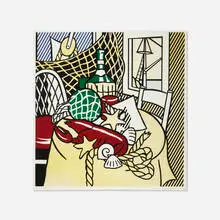 Roy Lichtenstein, Still Life with Lobster (from the Still Lifes series), 1974, lithograph and screenprint in colors on Rives BFK