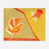 Françoise Gilot, Chariots of Fire, 1991-1992, 1991-92, lithograph in five colors on Rives BFK