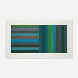Sol LeWitt, Plate #03 (from Horizontal Color Bands and Vertical Color Bands series), 1991, etching and aquatint in colors on Somerset Satin