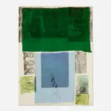 Robert Rauschenberg, Shoot from a Main Stem (from Suite of Nine Prints), 1979, screenprint in colors with solvent transfer and fabric collage on Rives BFK