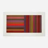 Sol LeWitt, Plate #02 (from the Horizontal Color Bands, Vertical Color Bands series), 1991, etching and aquatint in colors on Somerset