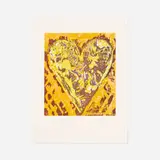 Heart for Film Forum by Jim Dine, 1993, woodcut in colors, sold Oct 2021