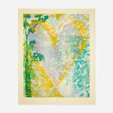 To the Lake by Jim Dine, 1998, woodcut in colors, sold Oct 2021