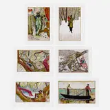 Billy Childish, Six works, c. 2013, lithograph in colors