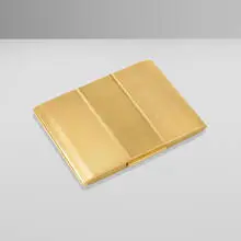 Zsolnay, Cigarette case, c. 1950, 18k yellow gold