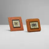 Jacques Adnet, Desk clocks, set of two