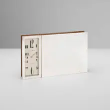 P.L. Levy, Art Deco cigar box with clock, c. 1935, chrome-plated brass, rosewood, glass, metal