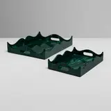 Christian Dior, Serving trays, set of two, c. 1975, acrylic