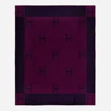 Avalon throw blanket by Hermès, c. 2000, wool and cashmere, sold Feb 2024