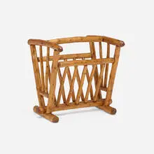 Lodge Pole, Magazine rack, stained pine