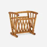 Lodge Pole, Magazine rack, stained pine