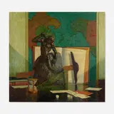 Frederic Milton Grant, Man Carving His Own Destiny, c. 1930, oil on canvas